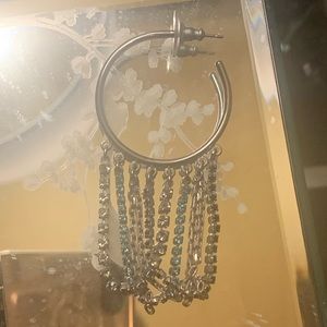 Swarovski hoop earring